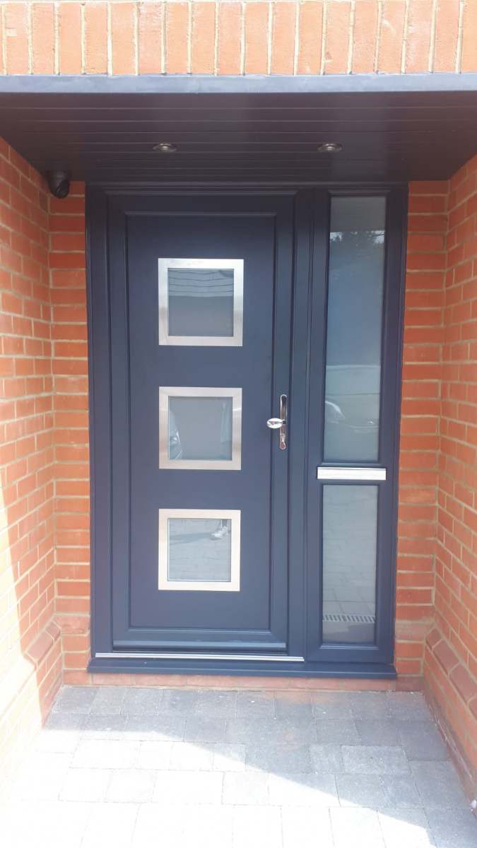 Dark replacement door from the A&E Window Doctor gallery
