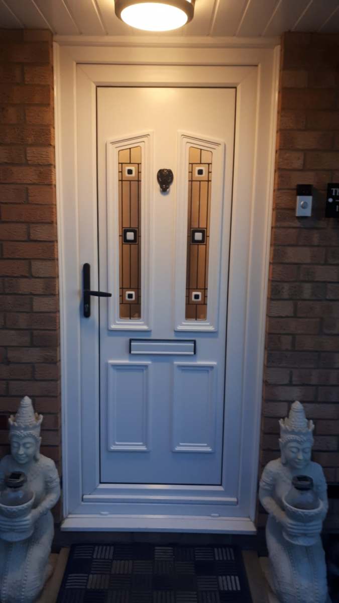 White composite door from the A&E Window Doctor gallery