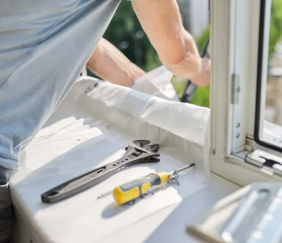 Window repair work